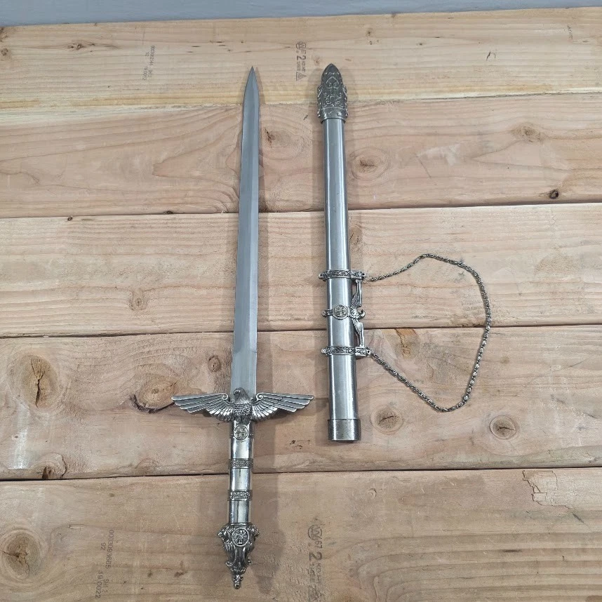 Knights of St John Masonic Ceremonial Sword Eagle Guard Scabbard Replica - Image 1 of 4