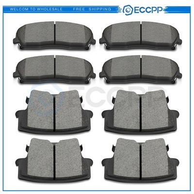 Front + Rear Ceramic Brake Pads For Chrysler 300 Dodge Challenger Charger Magnum