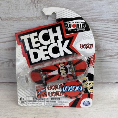 New Tech Deck World Edition Skateboards Christian Hosoi Red Sun Rare Free Ship!
