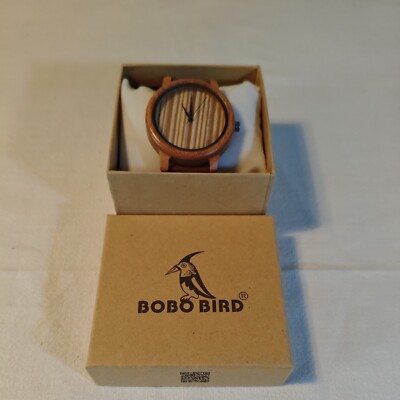 Bobo Bird Holzuhr - mit Lederarmband - NEU in OVP