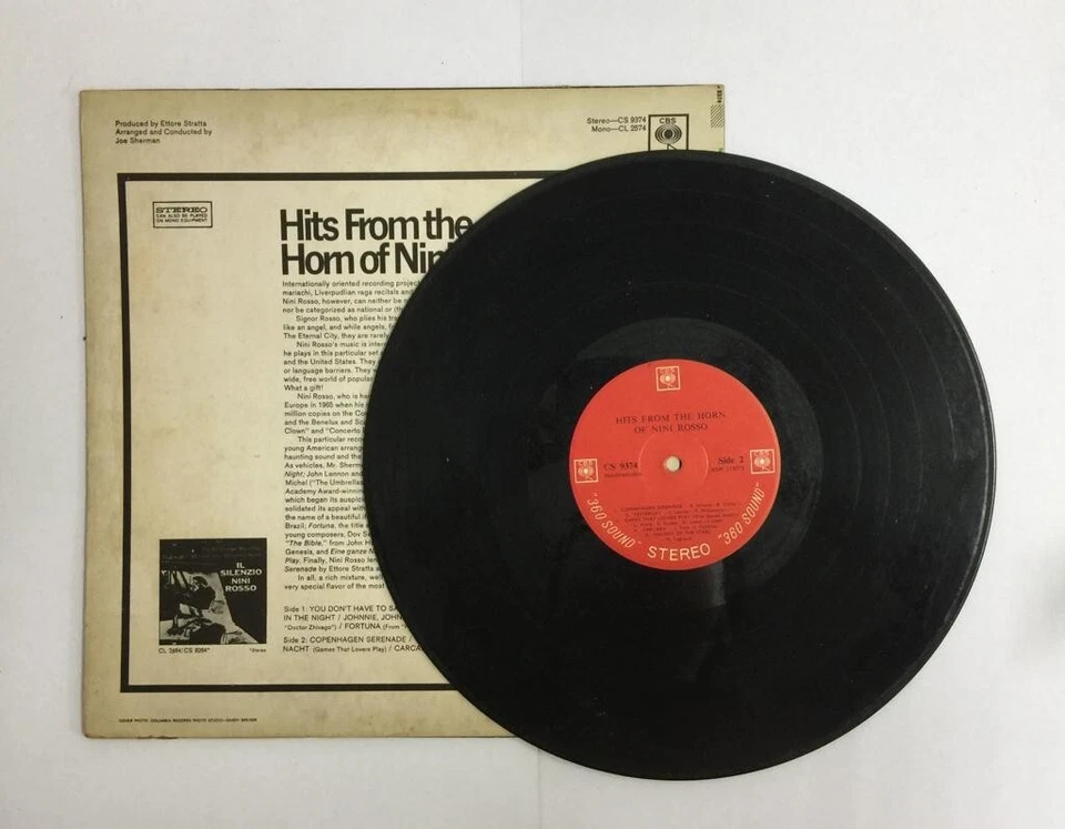 Mazuma *VM35 Vinyl Hits From The Horn Of Nini Rosso Stereo 黑胶唱片 Piring Hitam - Image 3 of 3