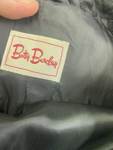 Vintage Betty Barclay Black Floral Blazer and Matching Waistcoat - UK 12 - Picture 7 of 7
