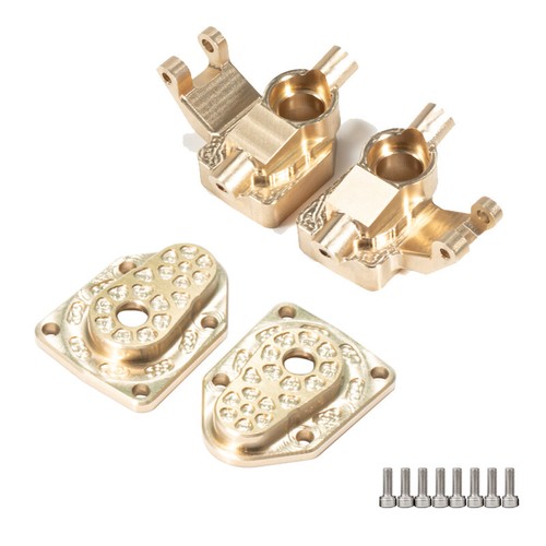 Front & Rear Axle Brass Portal Cover Steering Cups for 1/18 Axial UTB18 Capra RC - Picture 3 of 13