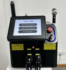 Diode Laser Pico 2 in 1 With 755 808 1064nm Device Painless Epilator Face Body