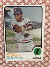 Minnesota Twins BOBBY DARWIN autographed 1973 Topps