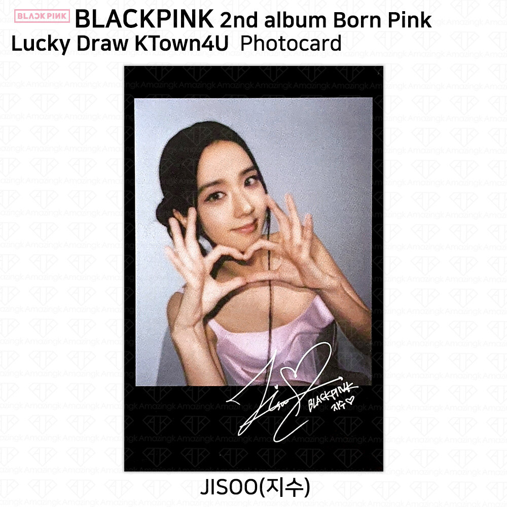 BlackPink 2nd Album Born Pink Lucky Draw Photocard Postcard