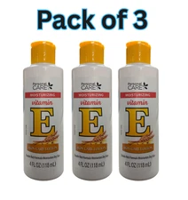 Personal Care Vitamin E Lotion 4 fl oz x3, Double Rich Moisturizer for Dry Skin