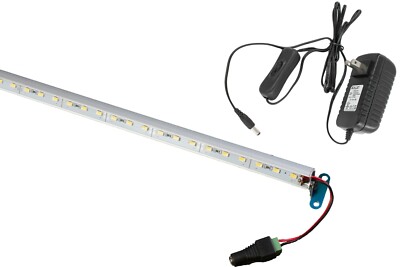 2ft Showcase Display White LED light adjustable V5630 With UL Listed 12v Power