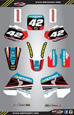 Honda CR 125 / 1993 - 1994 Full Custom Graphic Kit - STRIKE STYLE decal kit