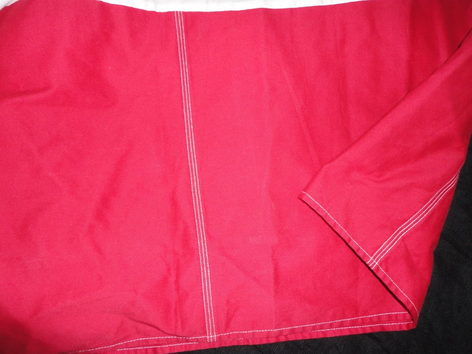 FALDA DE CAMA CROSCILL ROJA SARGA SUAVE CHINA COSIDA (1) KING SPLIT 100% ALGODÓN 14" Foto 2 de 4