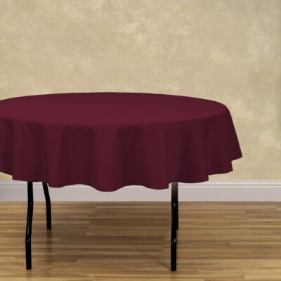 LinenTablecloth 70 in. Round Polyester Tablecloths, 30 Colors! Event & Wedding