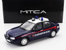 MODELLINO AUTO STATICO ALFA ROMEO 156 2.0 TWIN SPARK CARABINIERI 1997 SCALA 1/18