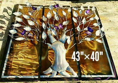 Large Metal Sun Wall Decor Rustic Garden Art Indoor Outdoor Patio Wall