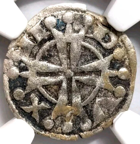 Raymond V France Provence NGC XF Details Silver Denier Knights Templar Crusader