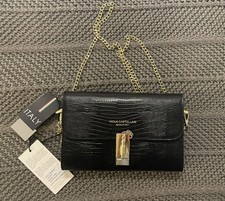 Viola Castellani New Leather Chain Crossbody Bag Made In Italy