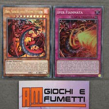 URIA, SIGNORE DELLE FIAMME ARDENTI + IPER FIAMMATA italiano YUGIOH rara MISTE