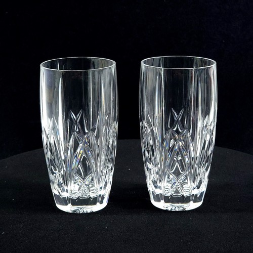 WATERFORD Marquis BROOKSIDE Crystal Hi HighBall Glasses Tumblers 5.75" EUC