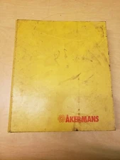 Akerman H16D Hydraulic Excavator Factory Operators And Parts Manual