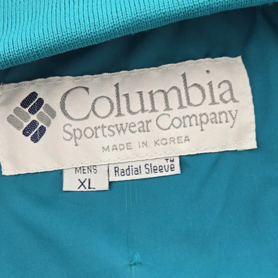 VTG 90s Columbia Jacket Bugaboo 3 In 1 Ski Snow Mens XL Blue Black Teal Retro - Image 2 of 4