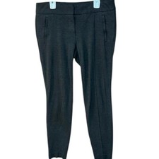 Ann Taylor Loft Skinny Ponte Knit Dressy Legging Pants 4 Zip Pockets Women's 6P