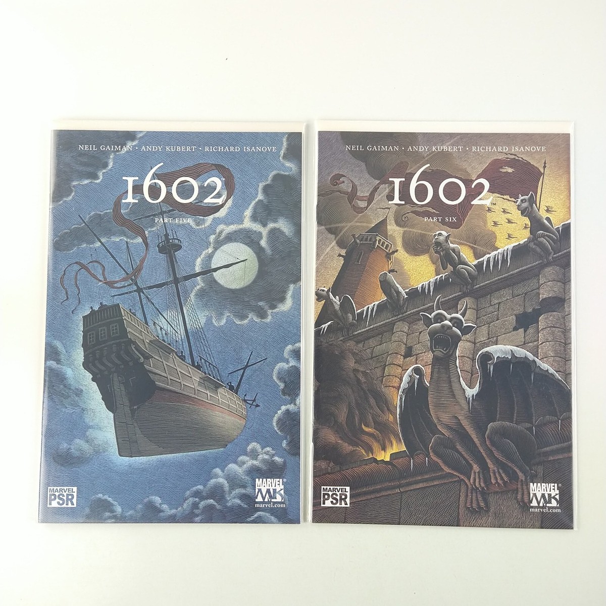 Marvel 1602 #1-8 Complete Set Lot Neil Gaiman Renaissance NM 2003