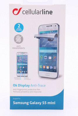 Cellularline OK Display Anti Trace Samsung Galaxy S5 Mini 2x Schutz Folie 546