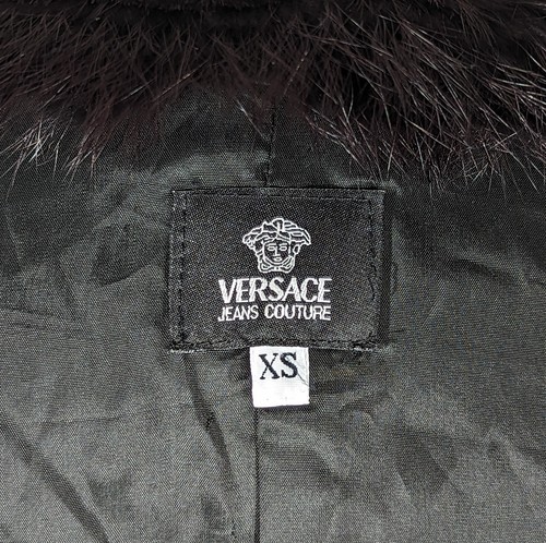 Giacca donna VERSACE Jeans Couture pelle pelliccia di coniglio Made in Italy - Foto 17 di 24