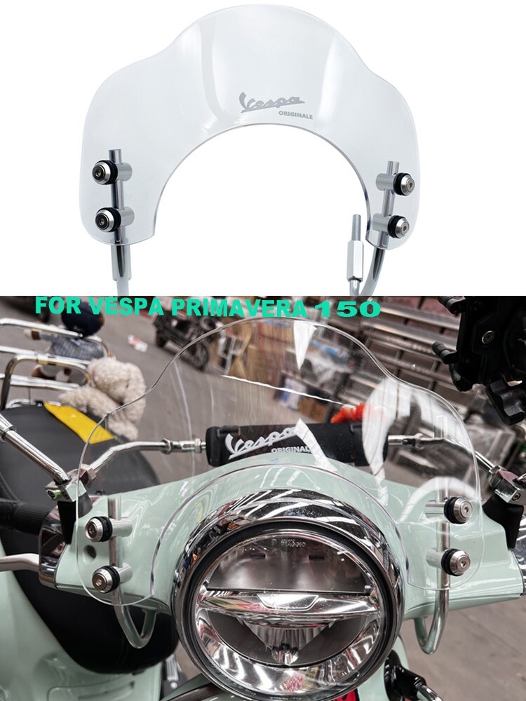 new For VESPA Primavera 150 mini windscreen all year round | eBay
