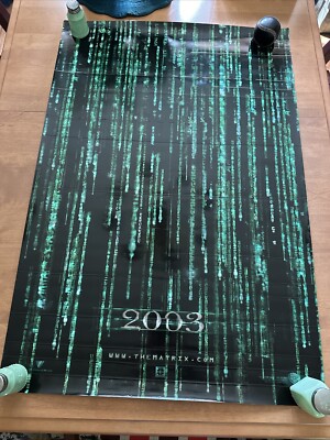THE MATRIX RELOADED MOVIE POSTER Ultra Rare HOLOFOIL Adv. 27x40 One Sheet