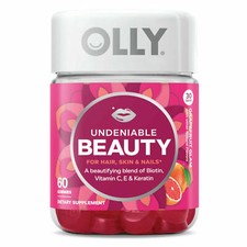 OLLY UNDENIABLE BEAUTY for HAIR SKIN NAILS 60 Gummies Multivitamin VITAMIN C E