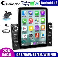 9.5" 2 Din Car Stereo Radio Apple Carplay Android Auto Touch Screen Vertical GPS