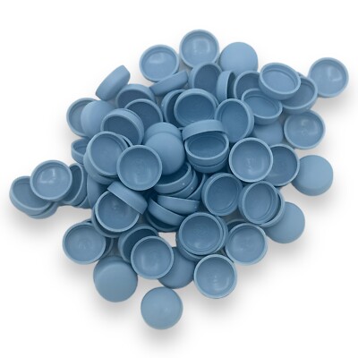 Domschraube Abdeckkappen himmelblau, zweiteilig matt 10/12g Snap-Caps  Schrauben