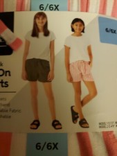 Member's Mark - Girl's 2-Pack Elastic Waistband Pull-On Shorts - Size 6/6X - new