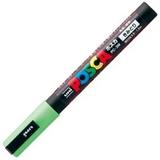 Uni Posca PC3M.5 Water-Based Paint Marker, Fine Point, Light Green