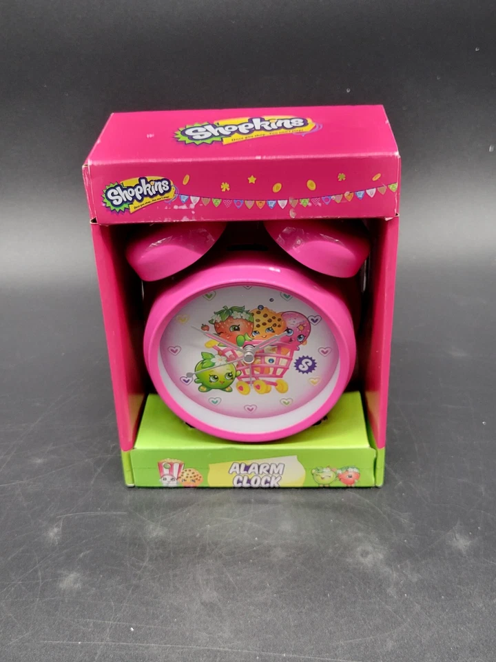New In Original Packaging Shopkins Girls Pink Alarm Clock With Ringer.  Ages 6+ - Image 3 of 4