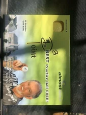 Almost Point3 Practice Balls 10 Ball Pack Golf Balls Yellow Brand New 