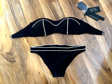 NEW!  Jets by Jessika Allen swimwear Set: top BANDEAU £72 + bottom £50 / UK 10