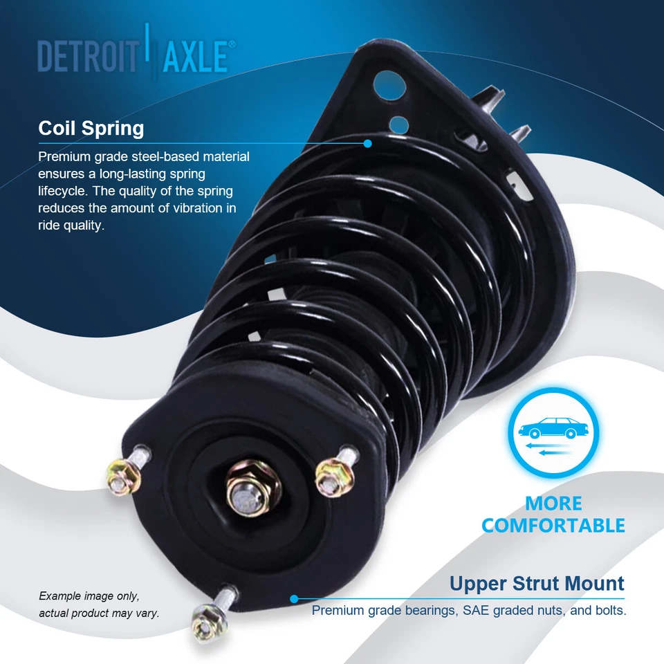 Puntal trasero completo con conjunto de resorte y eslabones de barra estabilizadora para Toyota Camry Avalon Foto 3 de 4