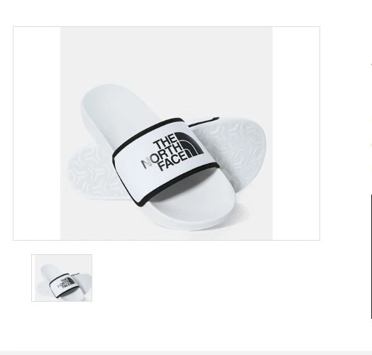 The North Face Base Camp III Sliders in White-7