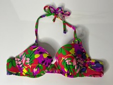 NEW Aerie Blakely Floral Bikini Swim Top Tropical Flowers Padding Underwire 34A