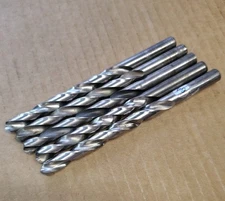 21/64" Drill Bit Bright Straight Shank, 6" Length, HSS, USA (1 Pc)