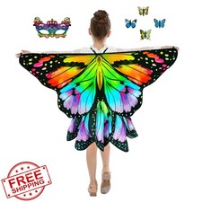 Niurui Kids Butterfly Wings Costume Toddler Fairy Dress Up Halloween Gift