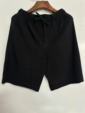 Issey Miyake Homme Plisse Men's Pleated Bottoms Shorts Black Size 2