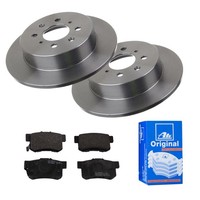 ATE Bremsscheiben Ø260Mm + BremsbelÄGe Hinten FÜR Honda Civic 6 Civic 7