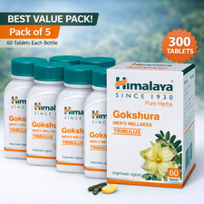 Himalaya Gokshura 60 Tablets Each Pack of 5 Men  s Wellness  Vitality Support