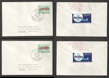 1969 Belgium Two Postphila Philateic Expo Europa Covers. CEPT