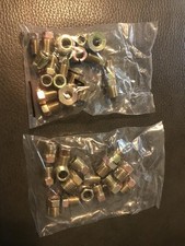 35pcs Brake Line Fittings Kit For 14 316 Tubing Inverted Flares Union