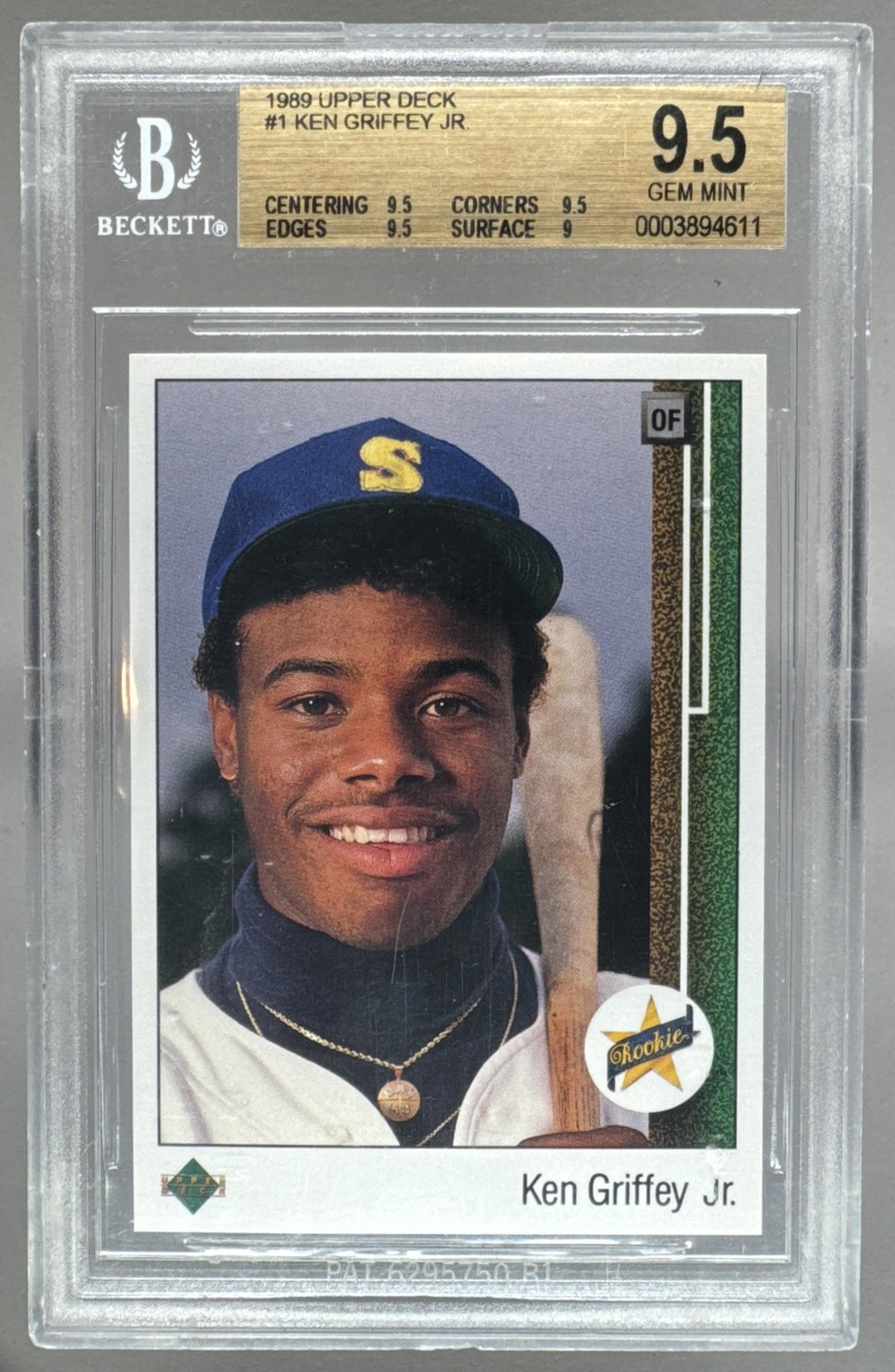 Ken Griffey Jr 1989 Upper Deck #1 Rookie RC BGS 9.5