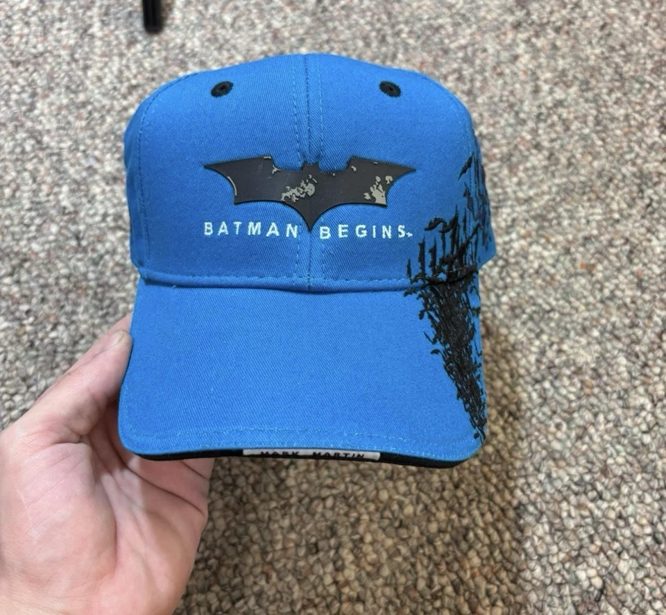 Mark Martin #6 Batman Begins Movie Promo Roush Racing Salute to You NASCAR Hat - Image 2 of 4