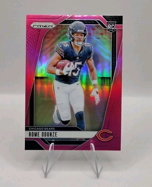 2024 Panini Prizm #385 Rome Odunze RC Pink Prizm Chicago Bears Rookie
